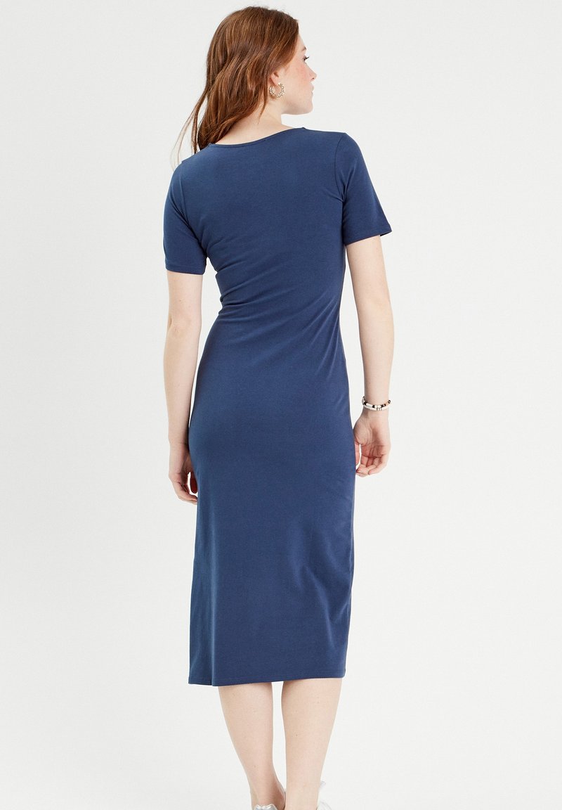cache navy blue dress Cache Dress Women's Navy Blue Size Small