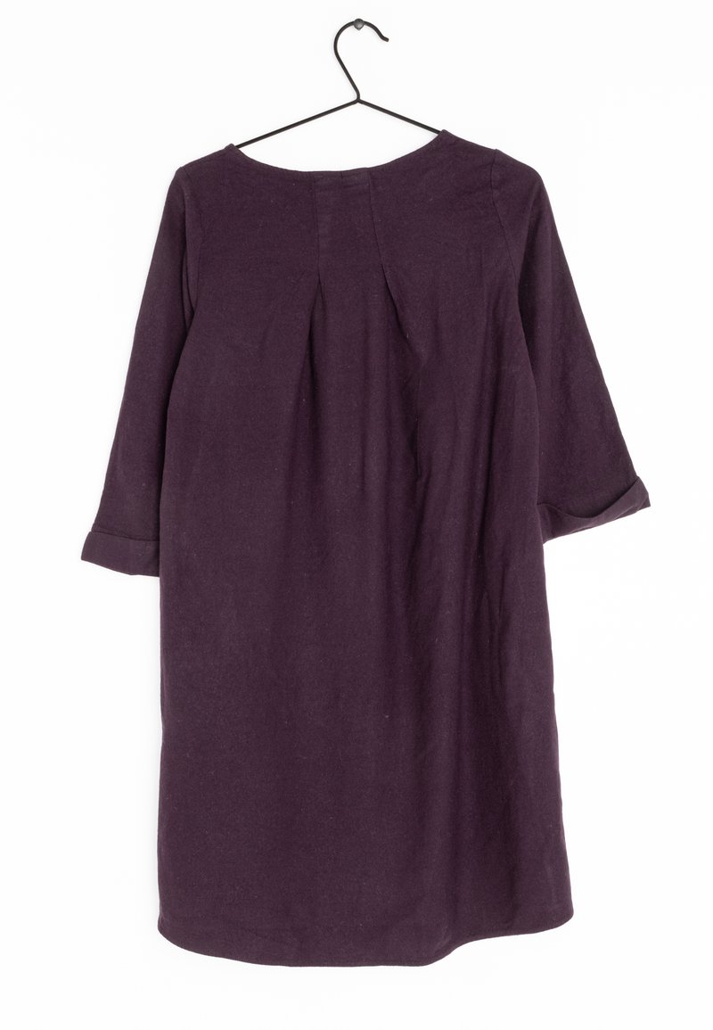 cos dress purple COS Relaxed Linen Shirt Dress