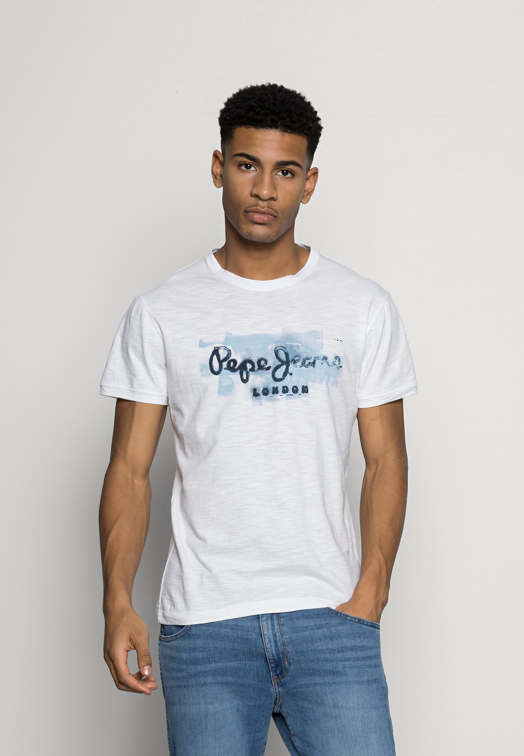 Pepe Jeans GOLDERS N - Camiseta estampada optic white/blanco - Zalando.es