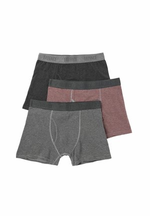FatFace, 3 PAIRS OF STRIPE BOXERS - Kurze Boxershorts - burgundy red