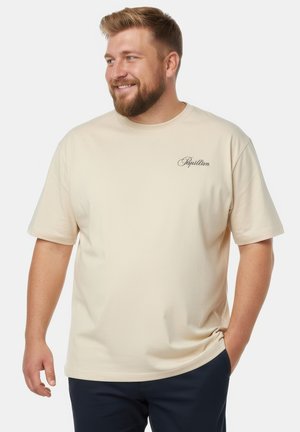 SHORT SLEEVE ROUND NECK - T-shirt con stampa - dark cement