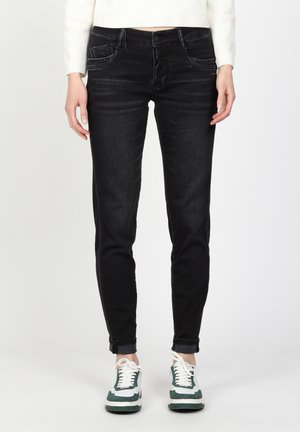 GERDA - Slim fit jeans - black washed down