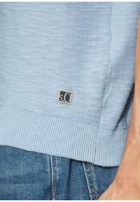 s.Oliver MIT MUSTER - Poloshirt - himmelblau