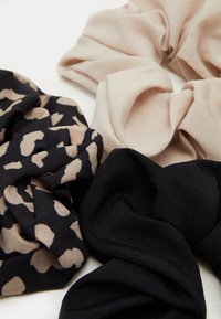 Pieces PCANDORA SCRUNCHIE 3 PACK - Soenguaksessuaarid - black/beige