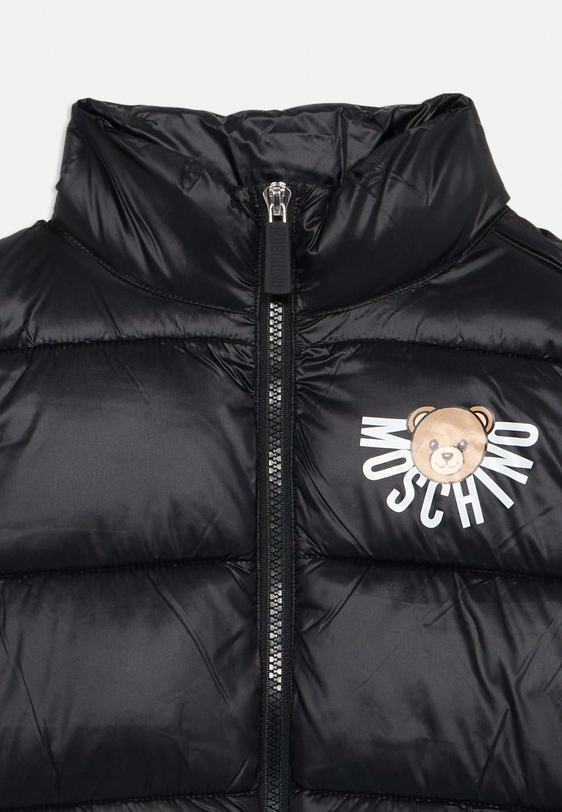 Moschino ブラック ダウンベスト MOSCHINO PADDED GILET UNISEX - Waistcoat - nero/black/black