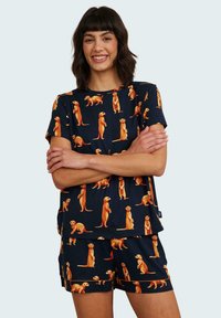 Chelsea Peers - MEERKAT PRINT SET - Pyjama set - dark blue Thumbnail Image 1