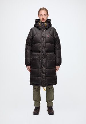 Fjällräven, EXPEDITION LONG DOWN PARKA - Пухено палто - black oak