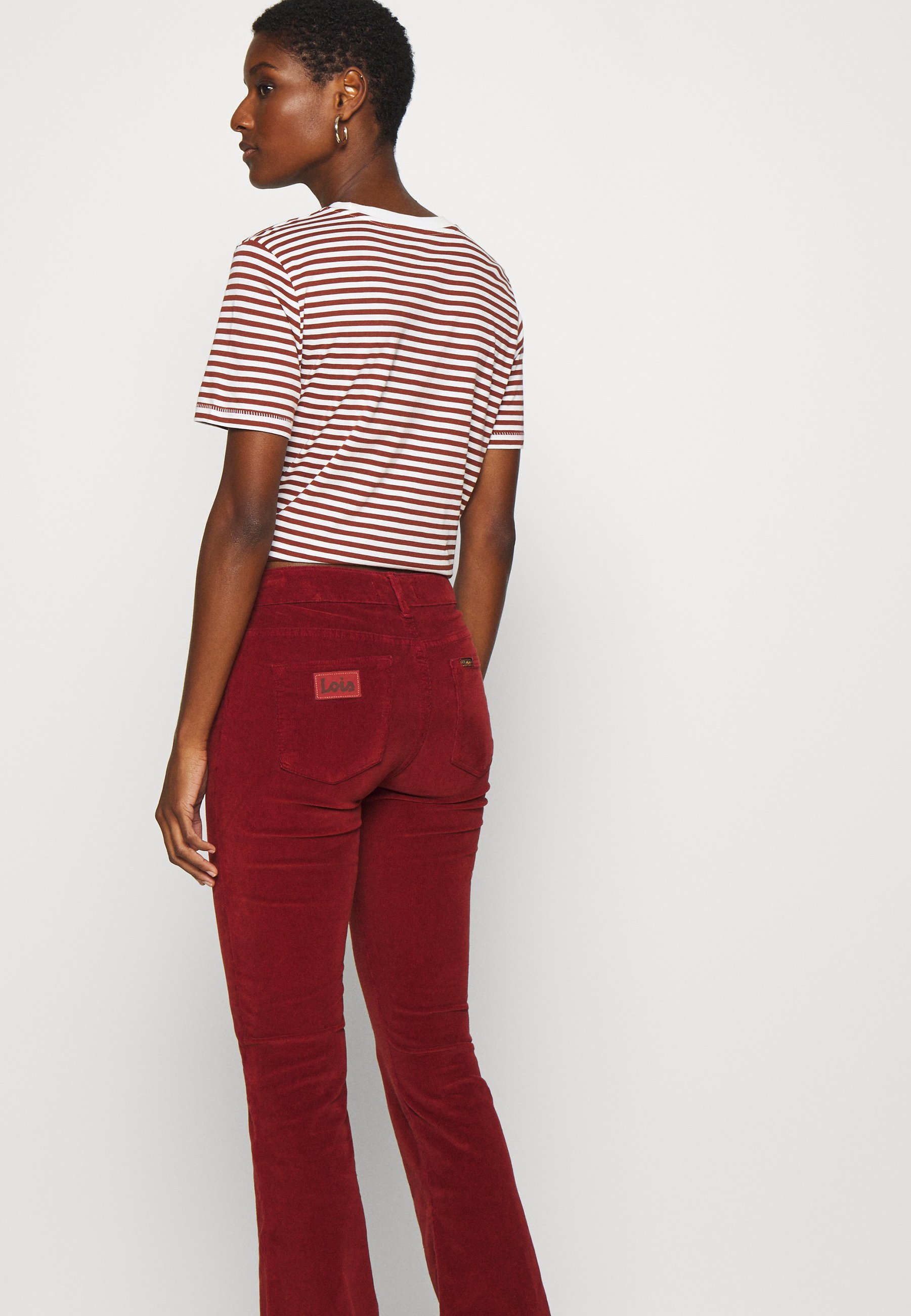 LOIS Jeans RAVAL - Trousers - brick/red - Zalando.de