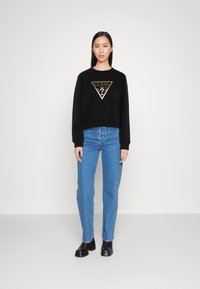 Guess TRIANGLE - Mikina - jet black