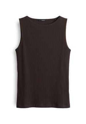 someday. SLIM FIT RIB - Top - dark espresso