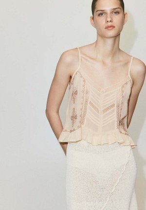 Mango, ADULT - Débardeur - beige