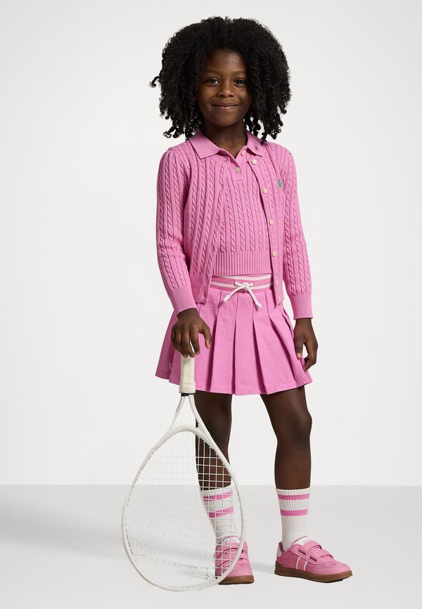 PLEATED COTTON JERSEY SKORT - Pleated skirt