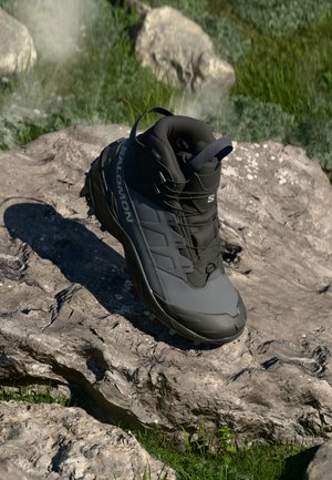 CROSSTRAK POWDER WP - Zimné čižmy - asphalt/black/sharkskin