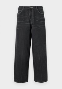 CRACKED COLOSSUS PAINT COLOSSUS UNISEX - Baggy jeans - black