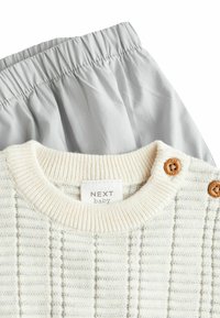 Next SET REGULAR FIT - T-shirts basic - grey white