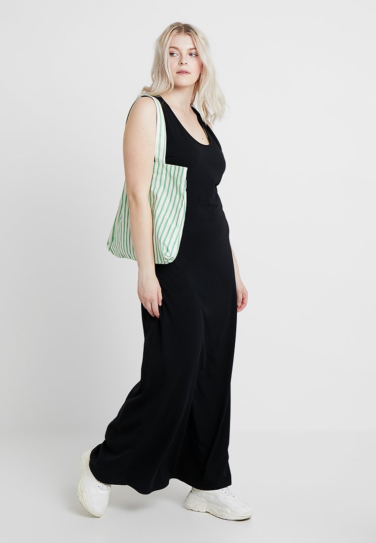 SHEIN LUNE Vesto lungo da donna taglie forti con stampa di piume e