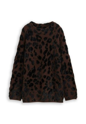 TOM TAILOR MIT LEO-MUSTER - Trui - big brown leo design