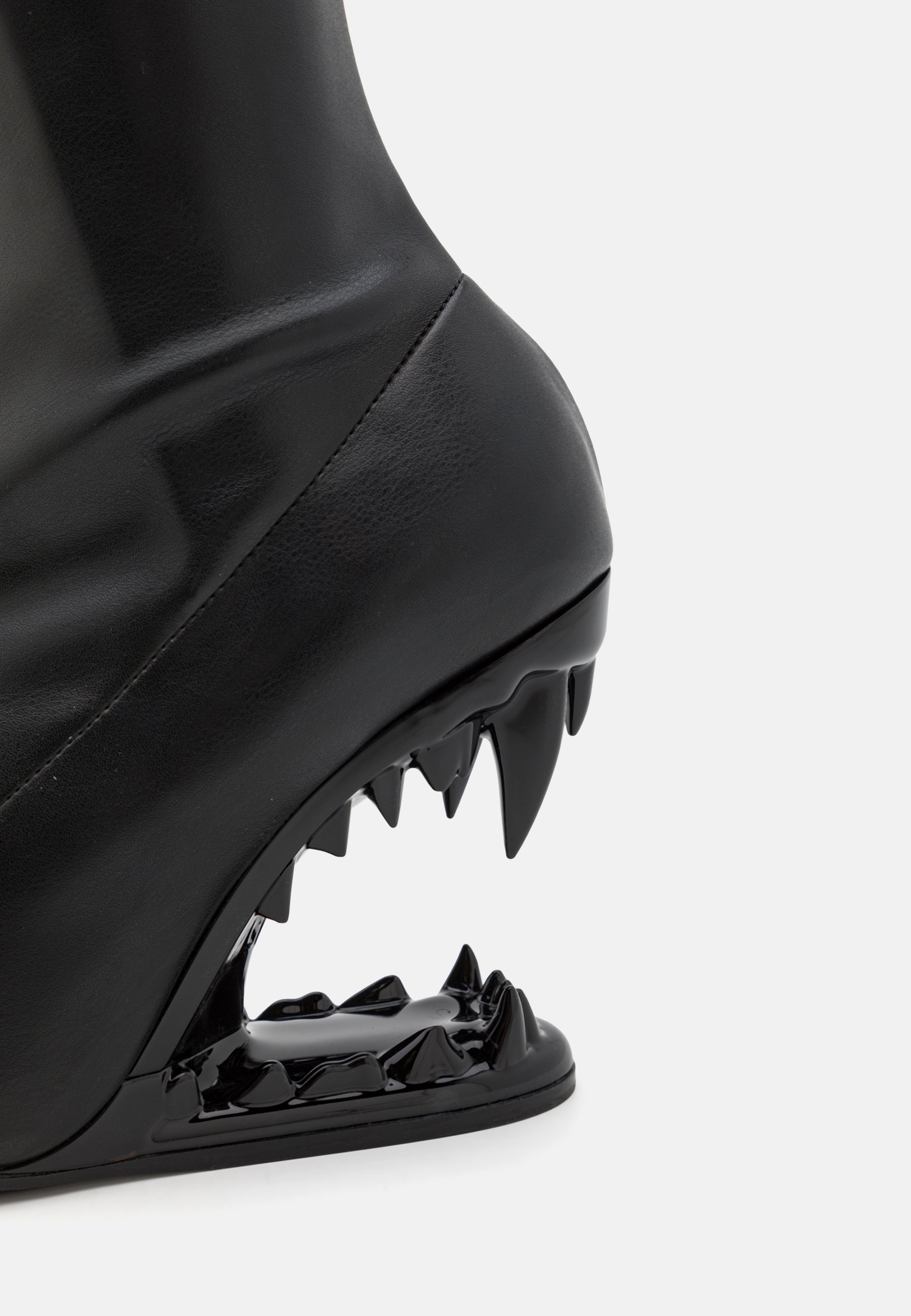 GCDS MORSO BOOTS UNISEX - High heeled ankle boots - black