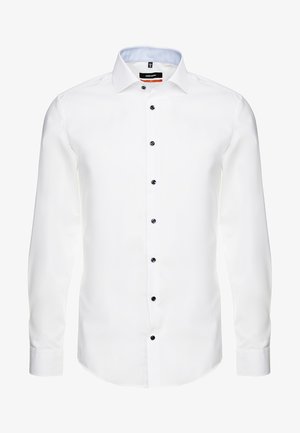 Seidensticker SLIM SPREAD PATCH - Businesshemd - weiß/hellblau