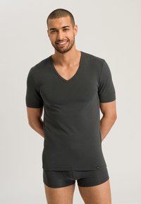 Hanro V-1/2 ARM - Undertrøjer - dark shale