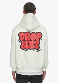 Dropsize HEAVY BUBBLE SKETCH - Sweat à capuche - cream white
