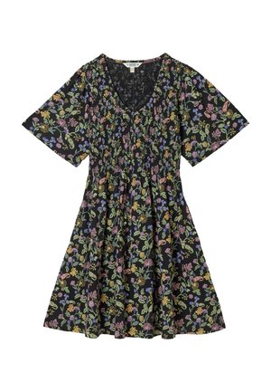 FatFace, PETITE FIT - FLORAL JERSEY DRESS - Jerseykjole - black stitch paisley