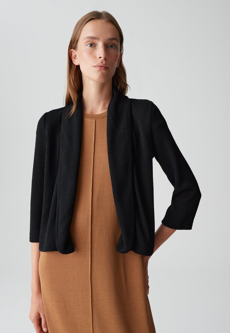 OPUS RELAXED FIT 3/4 SLEEVE - Vest - black