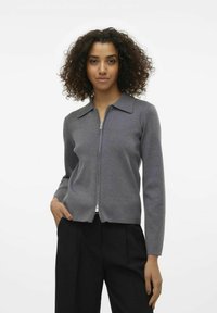 Vero Moda VMHANNA  - Kardiganas - dark grey melange