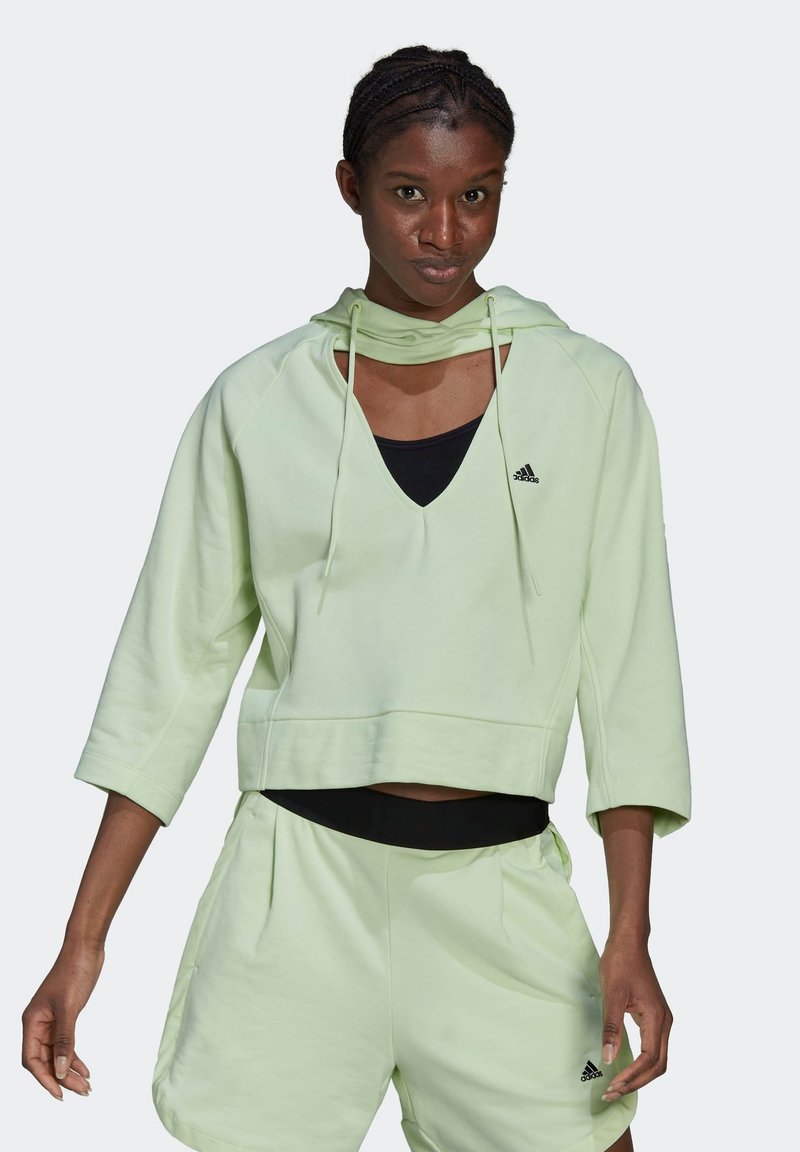 adidas Performance Felpa con cappuccio - green