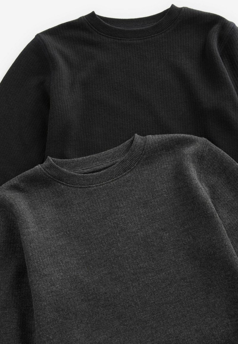 Pack De 2 Camisetas Térmicas De Manga Larga Para Niño - Mezcla De Algodón, Cuello Redondo - Ideales Para Capas De Abrigo