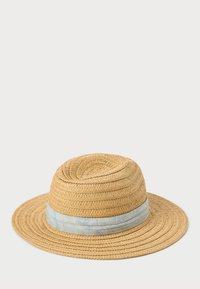 Lauren Ralph Lauren PAISLEY RIBBON TRIM STRAW FEDORA - Müts - beige