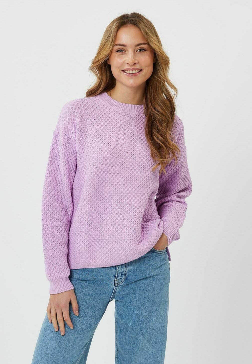 VILA VIRIL O-NECK L/S KNIT TOP - NOOS Dames Trui - Maat S