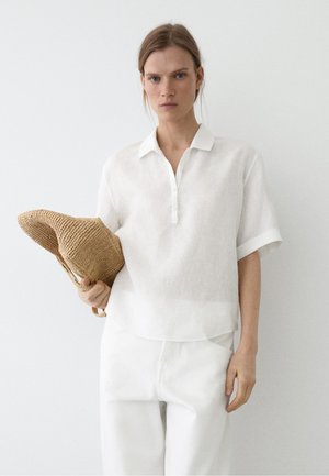 Massimo Dutti Bluse - white