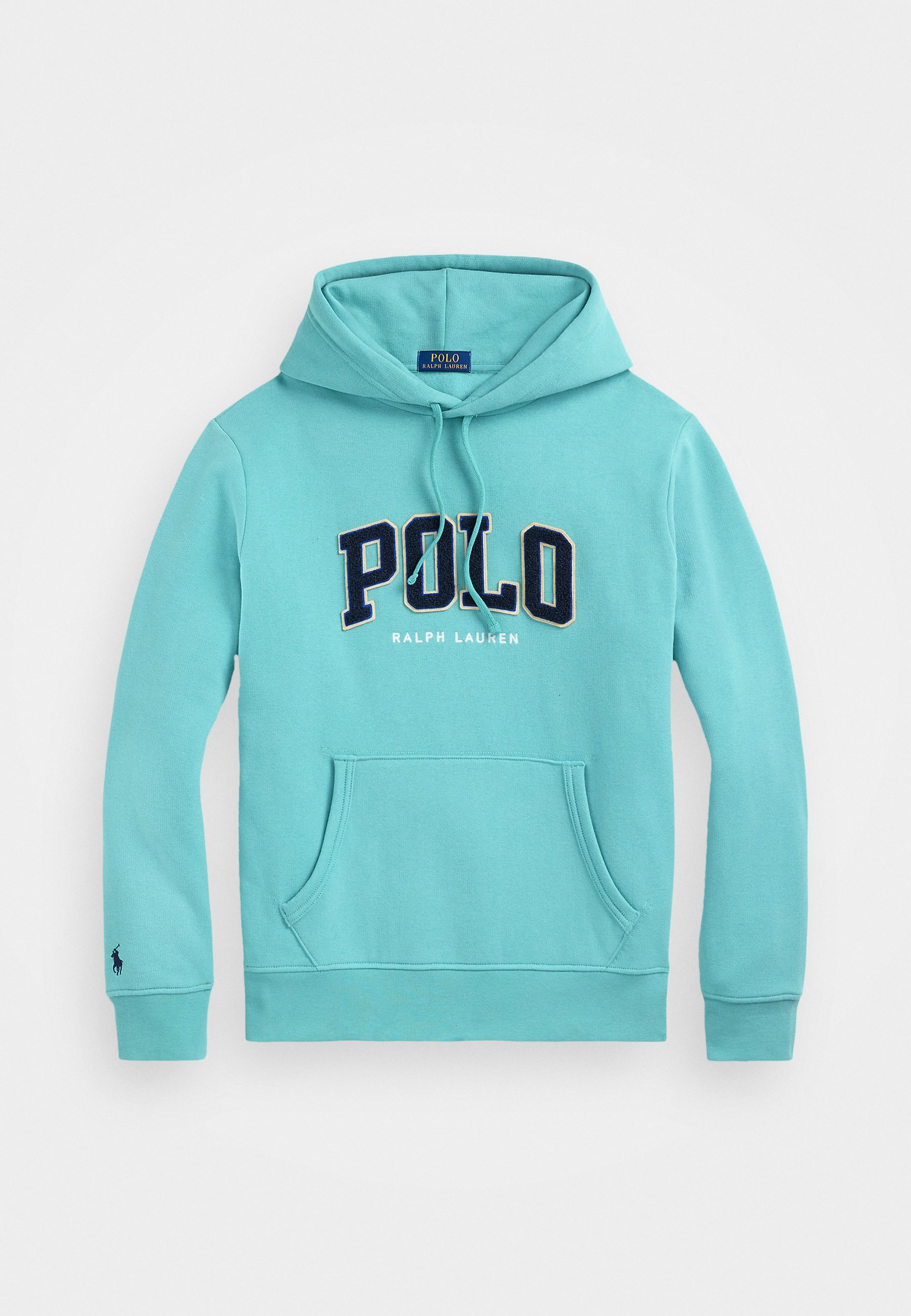Half Zip Polo Ralph Lauren Hoodie Blue Hyacinth Polo Ralph Lauren
