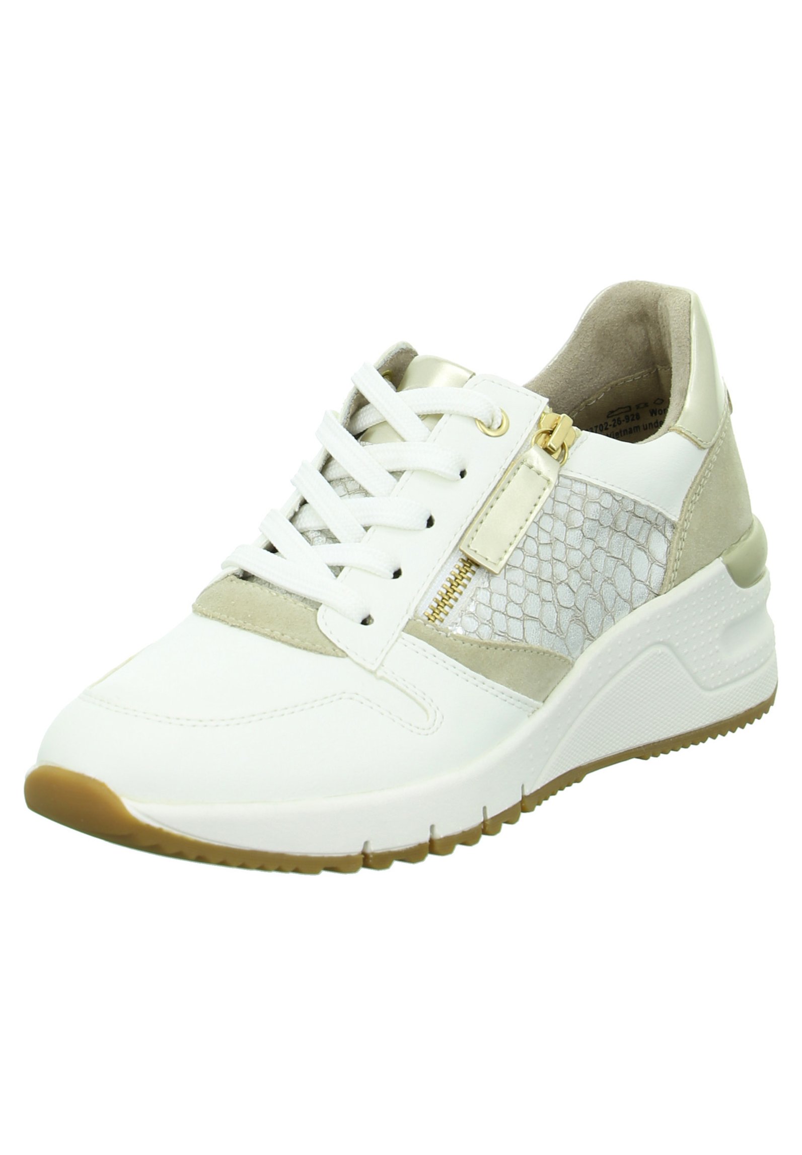 Tamaris Sneakers laag - weiß/gold/wit - Zalando.nl