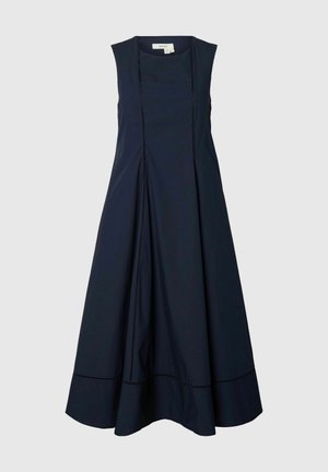 Selected, SLFDELIA REG SL MIDI LADDER STITCH DRESS - Robe de jour - dark sapphire