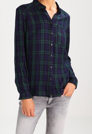 Button-down blouse - dark green