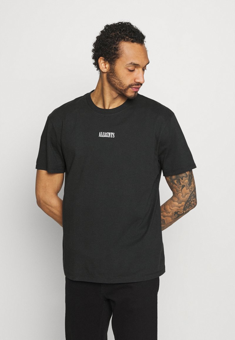 AllSaints OPPOSITION CREW - T-Shirt print - jet black