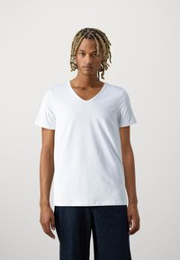 Levi's® - MEN V-NECK 2 PACK - Bluză de corp - white Imagine miniatură 1