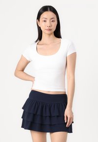 Hollister Co. MAY RUFFLE - Šortai - dark blue