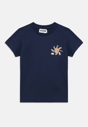 MOSCHINO ADDITION UNISEX - Camiseta estampada - blu navy