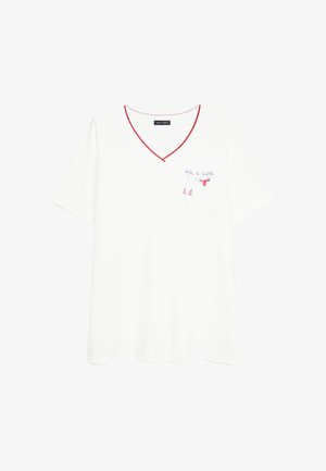 Fiorella Rubino, T-SHIRT CON STAMPA E LETTERING - T-shirt print - bianco