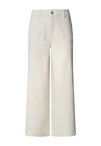Pepe Jeans HIGH RISE WIDE CROP TANIA POCKET - Jeans a zampa - oyster white