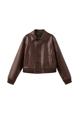 Giacca in similpelle - brown
