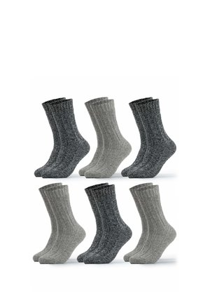 OCCULTO 6 PACK - Socks - grau mix
