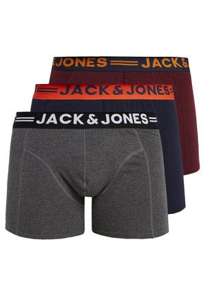 Jack & Jones JACLICHFIELD PLUS TRUNKS 3 PACK - Panty - burgundy