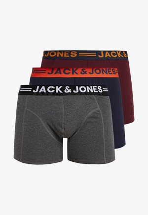JACLICHFIELD PLUS TRUNKS 3 PACK - Boxerky - burgundy