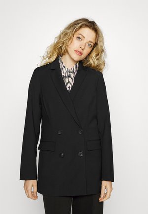 DOUBLE BREASTED TAILORED - Short coat - black