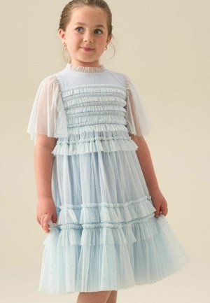 Angel & Rocket, REGULAR FIT - XENI RUFFLE DETAIL MESH DRESS - Juhlamekko - blue