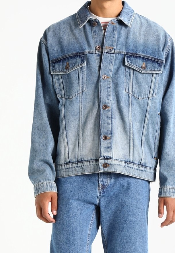 Topman Jeansjacka - blue